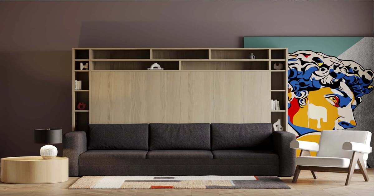 Premium wall bed with Sofa for transform Your Space